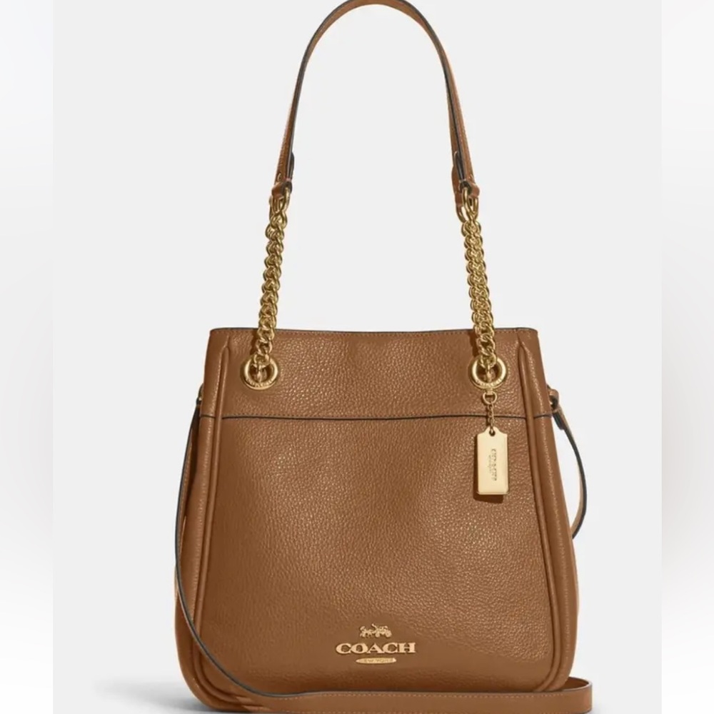 Coach Cammie Chain Bucket Bag In Signature Canvas